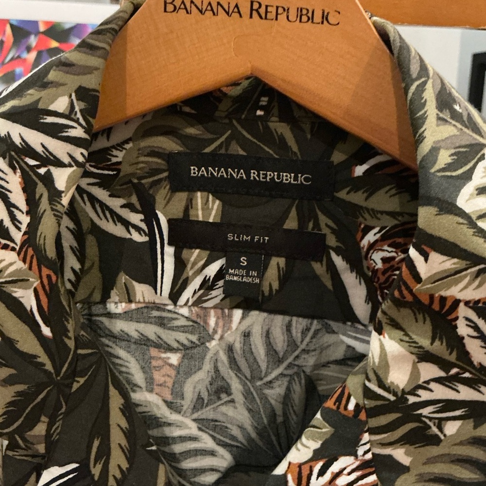 Banana Republic Men's Jungle Print Set - Olive